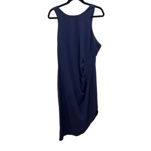 Premier Amour Navy‎ blue Asymetrical sheath dress size 16 NWT